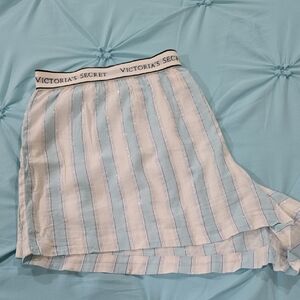 EUC- VS Light Blue and White Striped Sleep Short